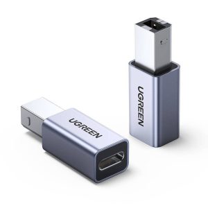 Ugreen 20120 USB Type C – USB Type-B átalakító adapter szürke