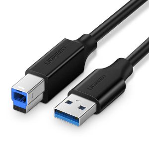 UGREEN 10372 nyomtató kábel, USB 3.0 AB, 2 m, fekete