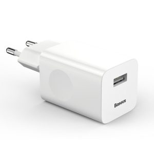 Baseus CCALL-BX02 USB 3.0 hálózati gyorstöltő – Fehér