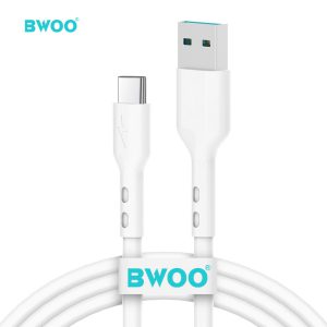 BWOO kábel X172C USB – USB-C adat és töltőkábel, 1,0m 3A fehér