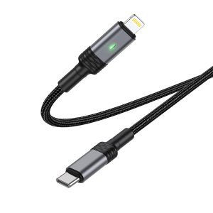 Borofone BU30 kábel USB-C – Lightning PD20W, 1,2 m fekete