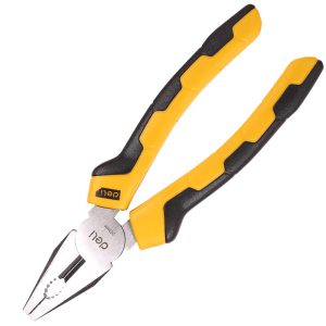 Deli Tools EDL2008 kombinált fogó 8″ (sárga)