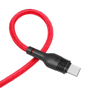 XO kábel NB55 USB – microUSB 1,0 m 5A piros