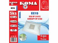 KOMA EC 15 Microfilteres porszívó porzsák 5db/cs. + 1 db. filter