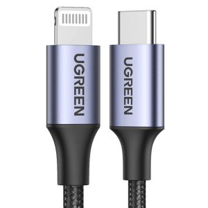 UGREEN US304 USB-C – Lightning kábel, PD, 3A 1.5m, fekete (60760)