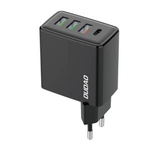 Dudao A5HEU 3x USB-A / USB-C Hálózati töltő – Fekete (20W)