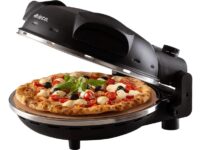 ARIETE 917.BK DaGennaro pizzasütő, fekete, 400 °C hőmérséklet, 33 cm sütőlap
