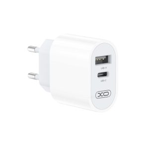 XO L97 USB / USB-C Hálózati töltő – Fehér