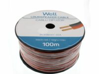 Well LSP-CCA2.00BR-100-WL Hangszóró kábel fekete / piros 2x2mm²