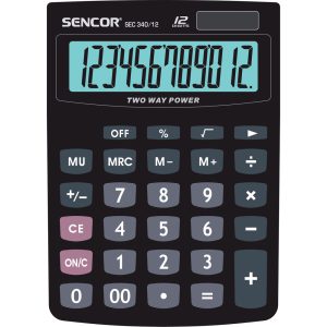 SENCOR SEC 340/12 DUAL-Asztali számológép