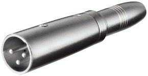 Goobay 27454 XLR adapter XLR dugó – Jack alj, 6,35 mm-es Mono Pin 3