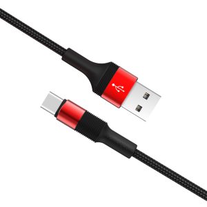 Borofone BX21 USB – USB-C kábel, 1m, 3A, piros