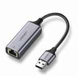 Ugreen USB 3.2 Gen 1 1000 Mbps Gigabit Ethernet külső hálózati adapter szürke 