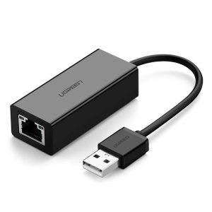 Ugreen CR110 USB – RJ45 hálózati adapter, fekete