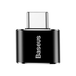 Baseus CATOTG-01 átalakító, USB[anya] – Type-C[apa], fekete