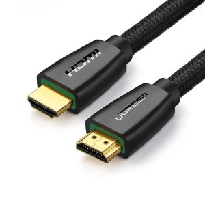 Ugreen 40410 HDMI 2.0 nylon fonatos kábel 4K 60Hz 3D HDR ARC Ethernet (HEC) 48bit 2m