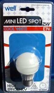 Well LED izzó E14 Gömb 10 Super fényes High Power SMD LED Csak most-50%!