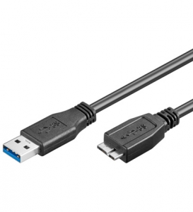 Goobay 95026 USB 3.0 átalakító kábel USB A dugó -> micro USB 3.0 dugó 1,5 m