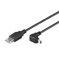 Goobay 93971 USB kábel 2.0 Mini USB 90°, 1,8 m