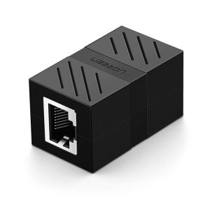 Ugreen NW114 Ethernet RJ45 UTP toldó adapter 8P/8C,Cat7 10Gbps, fekete(20390)