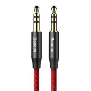 Baseus Yiven audio kábel mini jack 3,5 mm AUX 1m, piros (CAM30-B91)