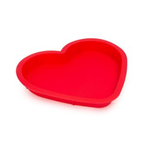 Szilikon szív alakú sütőforma – piros, 57521