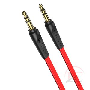 Borofone BL6 audio kábel mini jack 3,5 mm AUX 1m, piros
