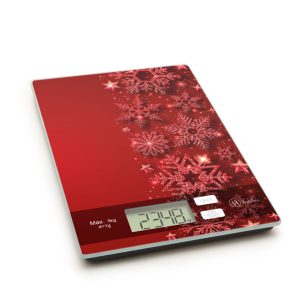 Vog&Arths 57267N Konyhai mérleg – karácsonyi – piros, 5kg