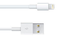 HCT 034-005 USB – Lightning kábel 1m 2,4A – fehér