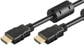 Goobay 61303 HDMI kábel aranyozott 2.0, Ferrit 3m, 4 K, fekete