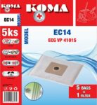 KOMA EC 14S Microfilteres porszívó porzsák 5db/cs. + 1 db. filter