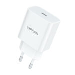 Vipfan E04 USB-C Hálózati töltő – Fehér (5V / 3A)