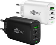 Goobay 65407 PD GaN USB-A / 2x USB-C Hálózati töltő – Fekete (65W)